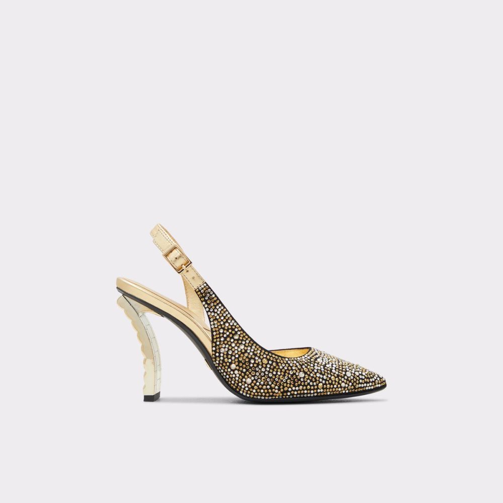 Női Aldo Radia Sling back high heel Magassarkú Fekete | 076-KZVQBP