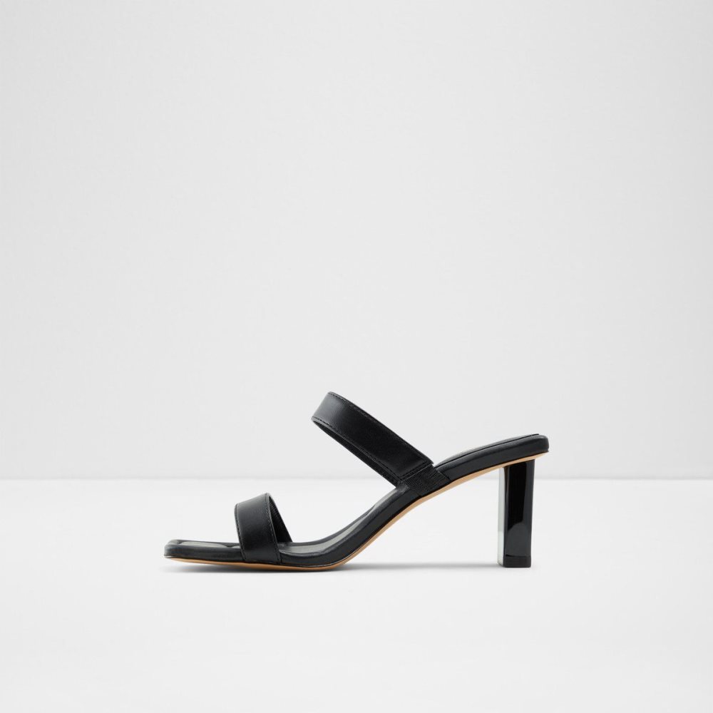 Női Aldo Ranalassi Heeled mule Blokk Sarkú Cipő Fekete | 523-AJKBTV