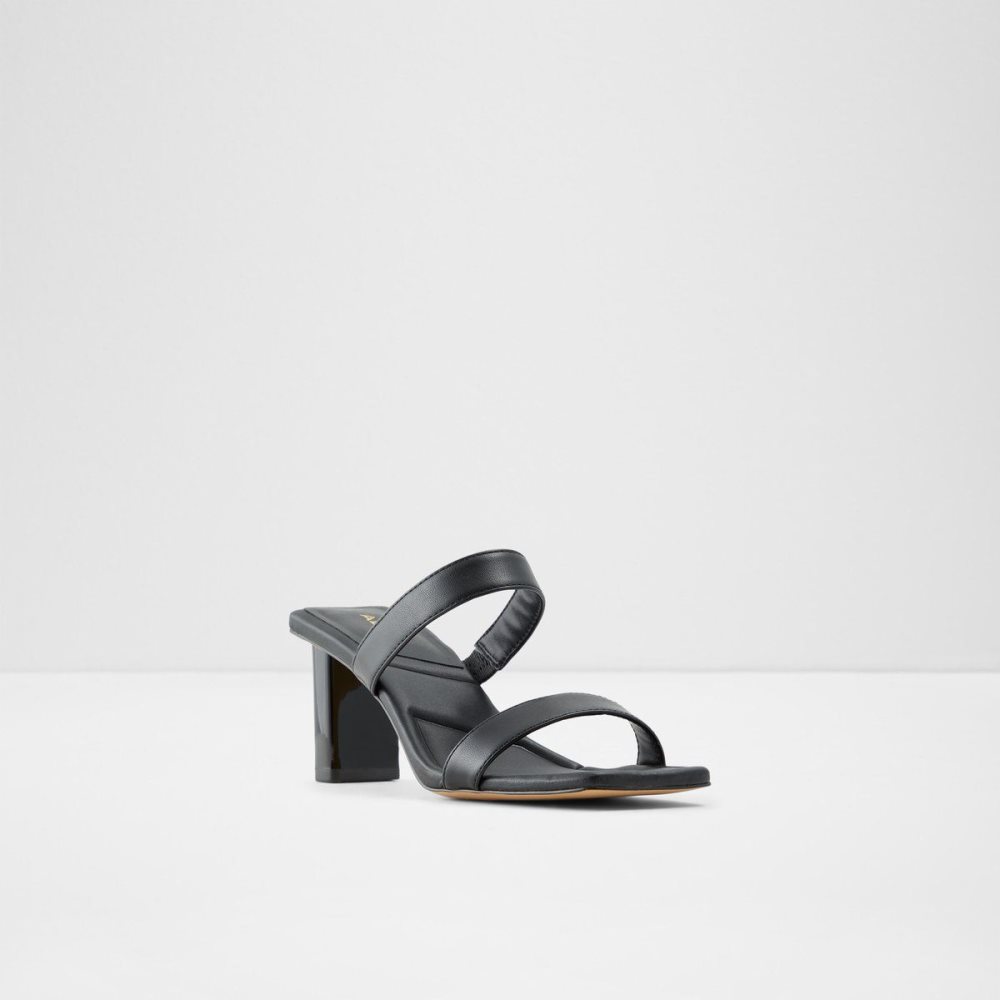 Női Aldo Ranalassi Heeled mule Blokk Sarkú Cipő Fekete | 523-AJKBTV