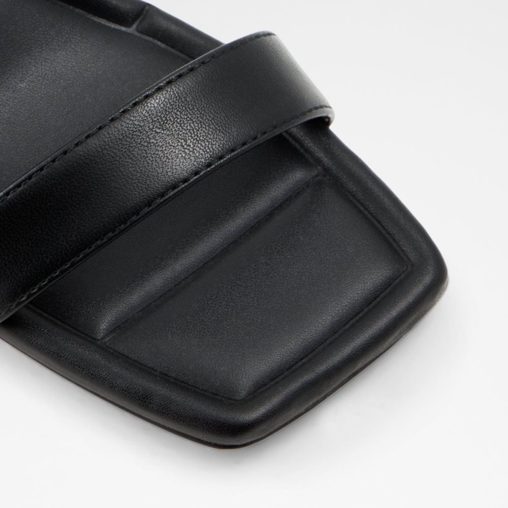 Női Aldo Ranalassi Heeled mule Blokk Sarkú Cipő Fekete | 523-AJKBTV