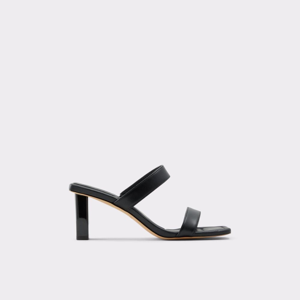 Női Aldo Ranalassi Heeled mule Blokk Sarkú Cipő Fekete | 523-AJKBTV