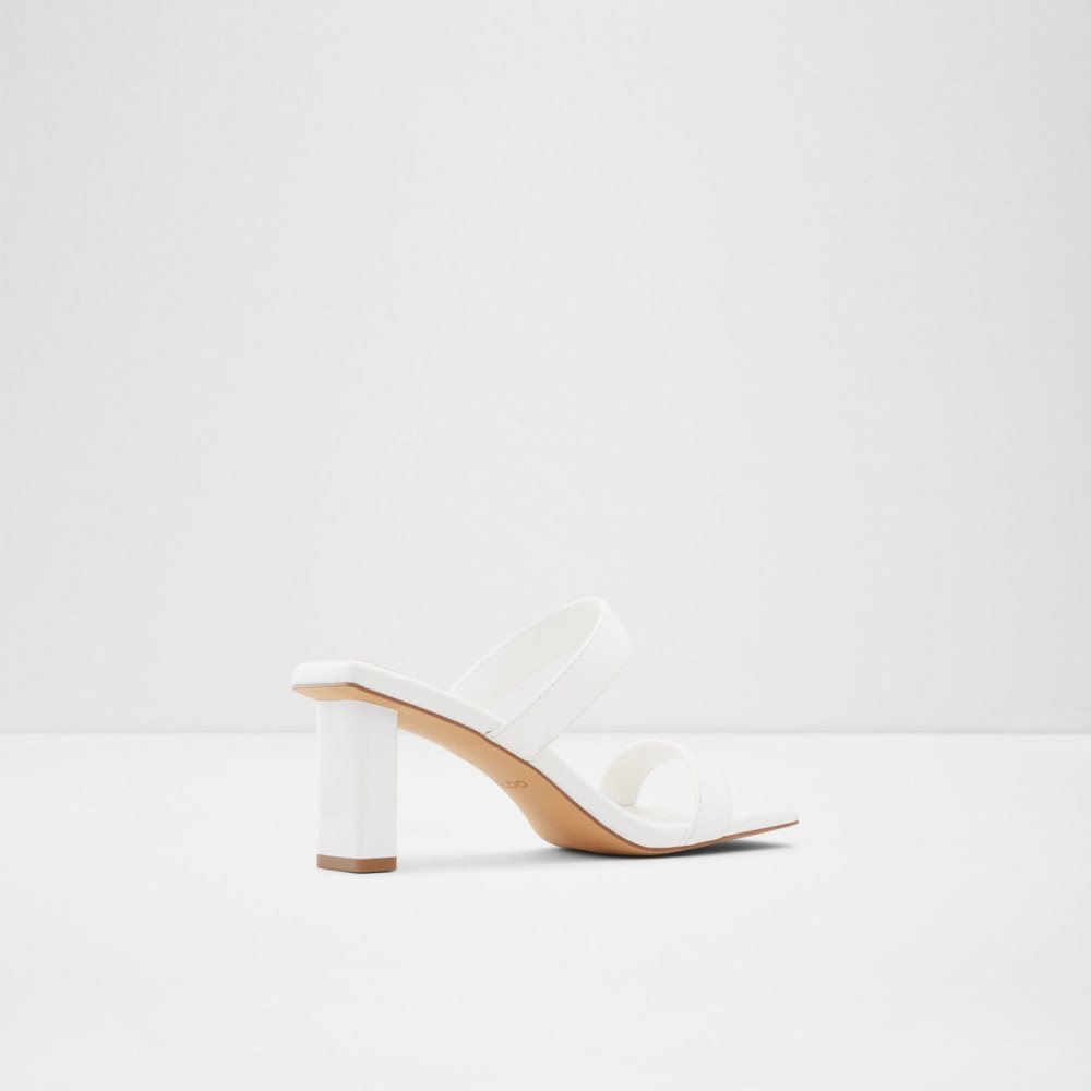 Női Aldo Ranalassi Heeled mule - Cup sole Blokk Sarkú Cipő Fehér | 689-YZJKTX