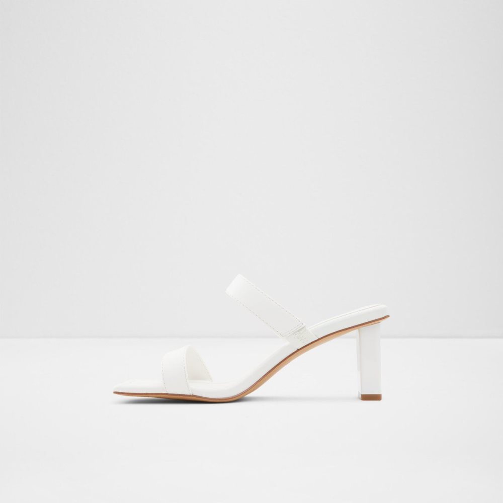 Női Aldo Ranalassi Heeled mule - Cup sole Blokk Sarkú Cipő Fehér | 689-YZJKTX