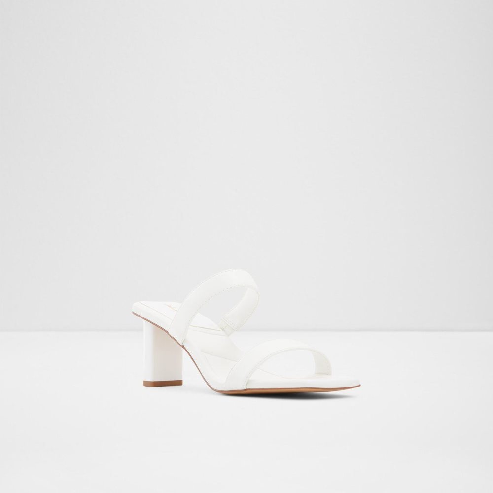 Női Aldo Ranalassi Heeled mule - Cup sole Blokk Sarkú Cipő Fehér | 689-YZJKTX