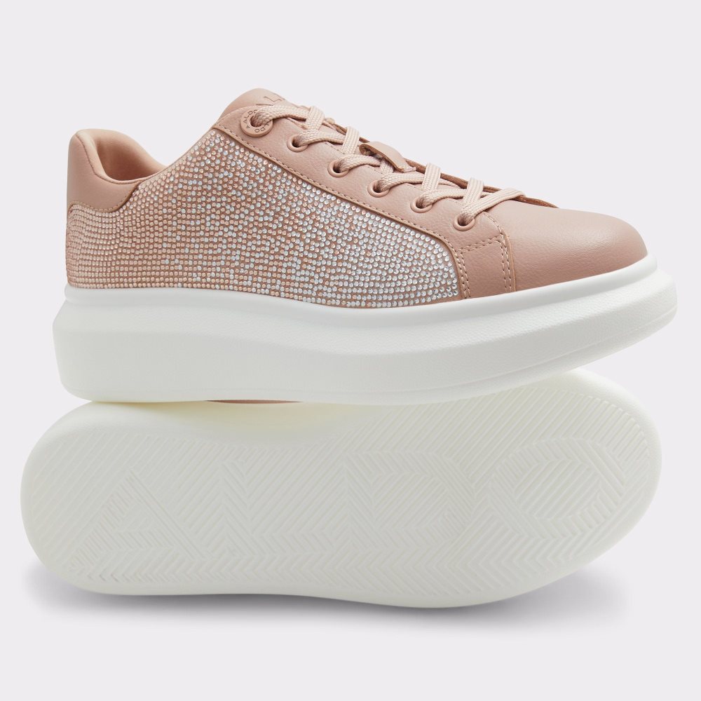 Női Aldo Reia Low top sneaker - Platform Sportcipő Bézs | 265-VHKXEL