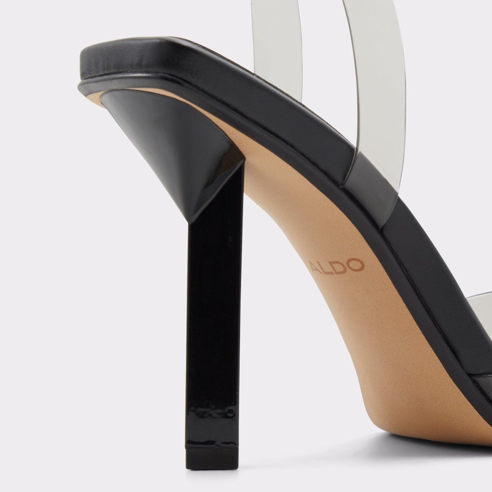 Női Aldo Rildan Sling back high heel Magassarkú Fekete | 573-AVDGZH