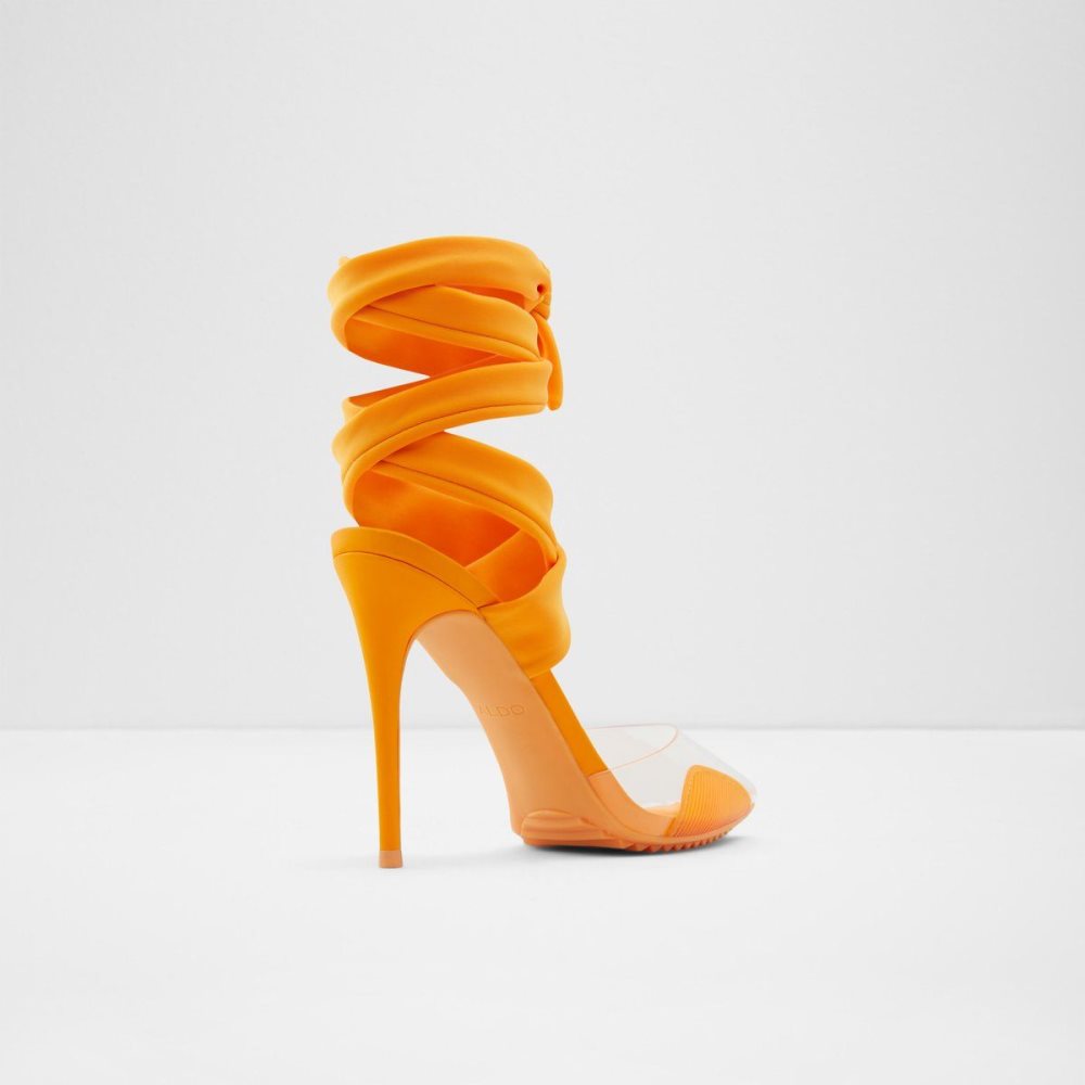 Női Aldo Salerno Strappy heeled shoe - Stiletto heel Magassarkú Narancssárga | 192-HDYUNA