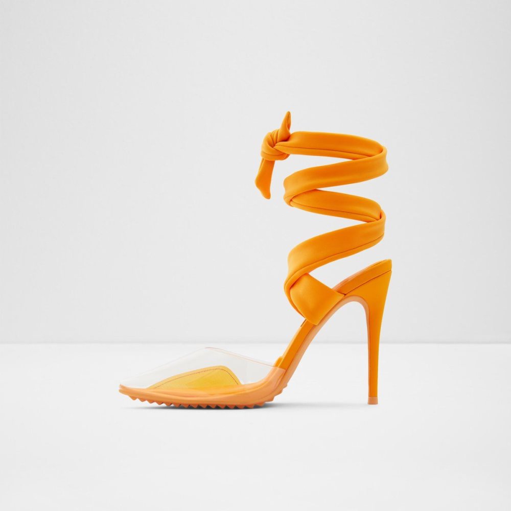 Női Aldo Salerno Strappy heeled shoe - Stiletto heel Magassarkú Narancssárga | 192-HDYUNA