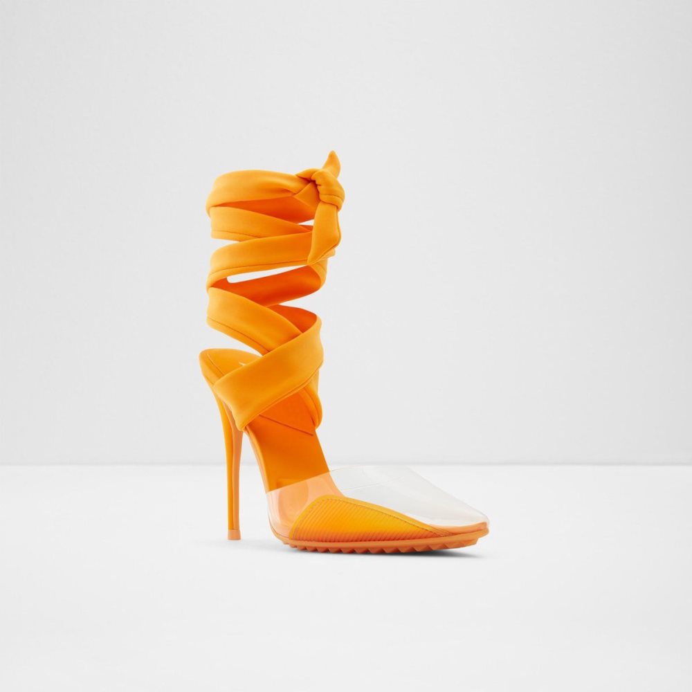 Női Aldo Salerno Strappy heeled shoe - Stiletto heel Magassarkú Narancssárga | 192-HDYUNA