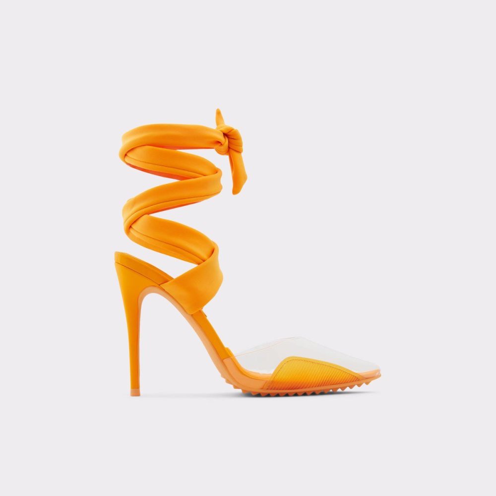 Női Aldo Salerno Strappy heeled shoe - Stiletto heel Magassarkú Narancssárga | 192-HDYUNA