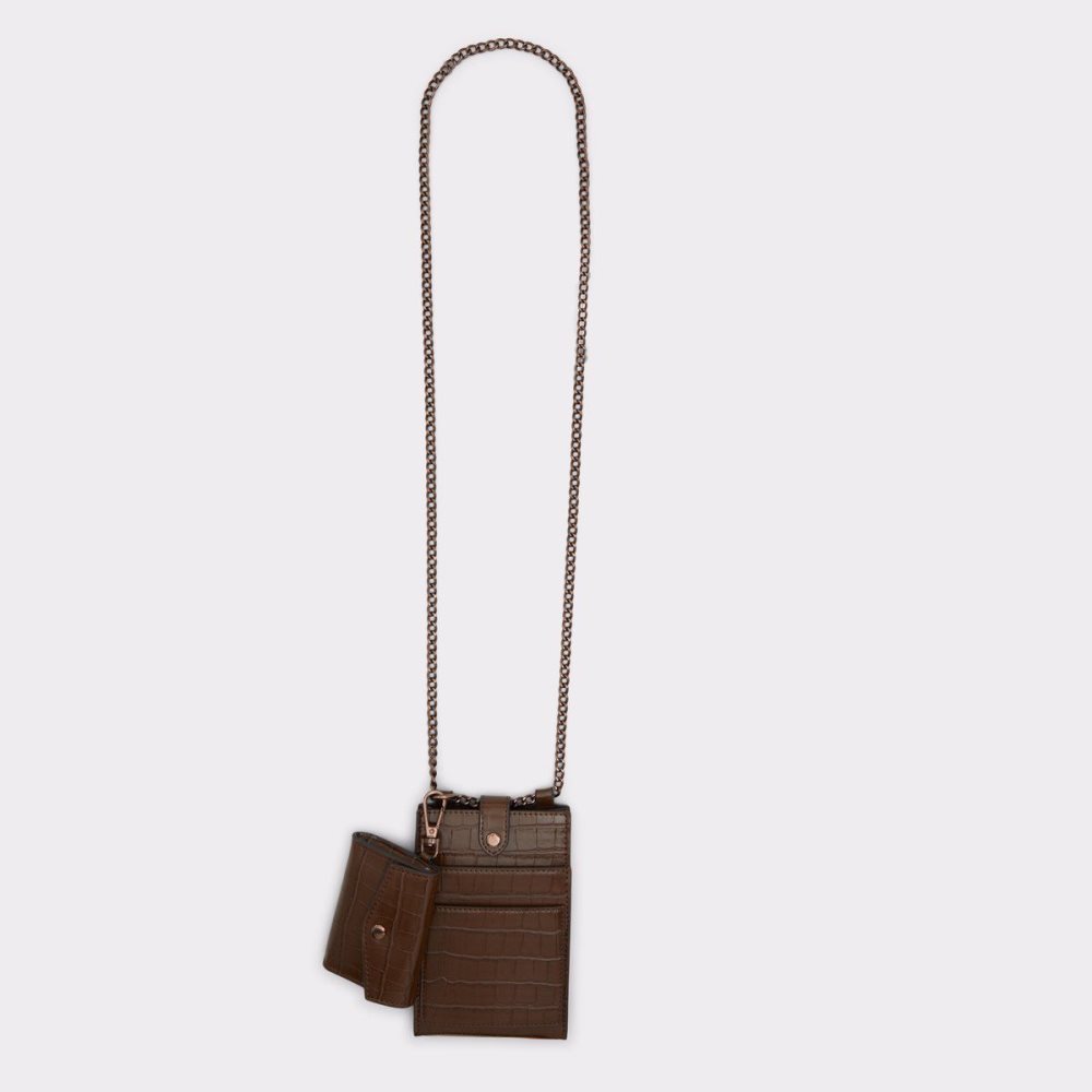 Női Aldo Sargas Card holder Pénztárca Barna | 425-HXAWEG