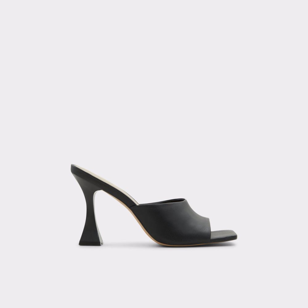 Női Aldo Selah Heeled mule Blokk Sarkú Cipő Fekete | 765-RMSATP