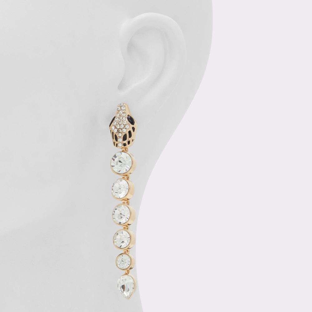 Női Aldo Serpino earrings Fülbevalók Fekete Arany | 265-FALCXI