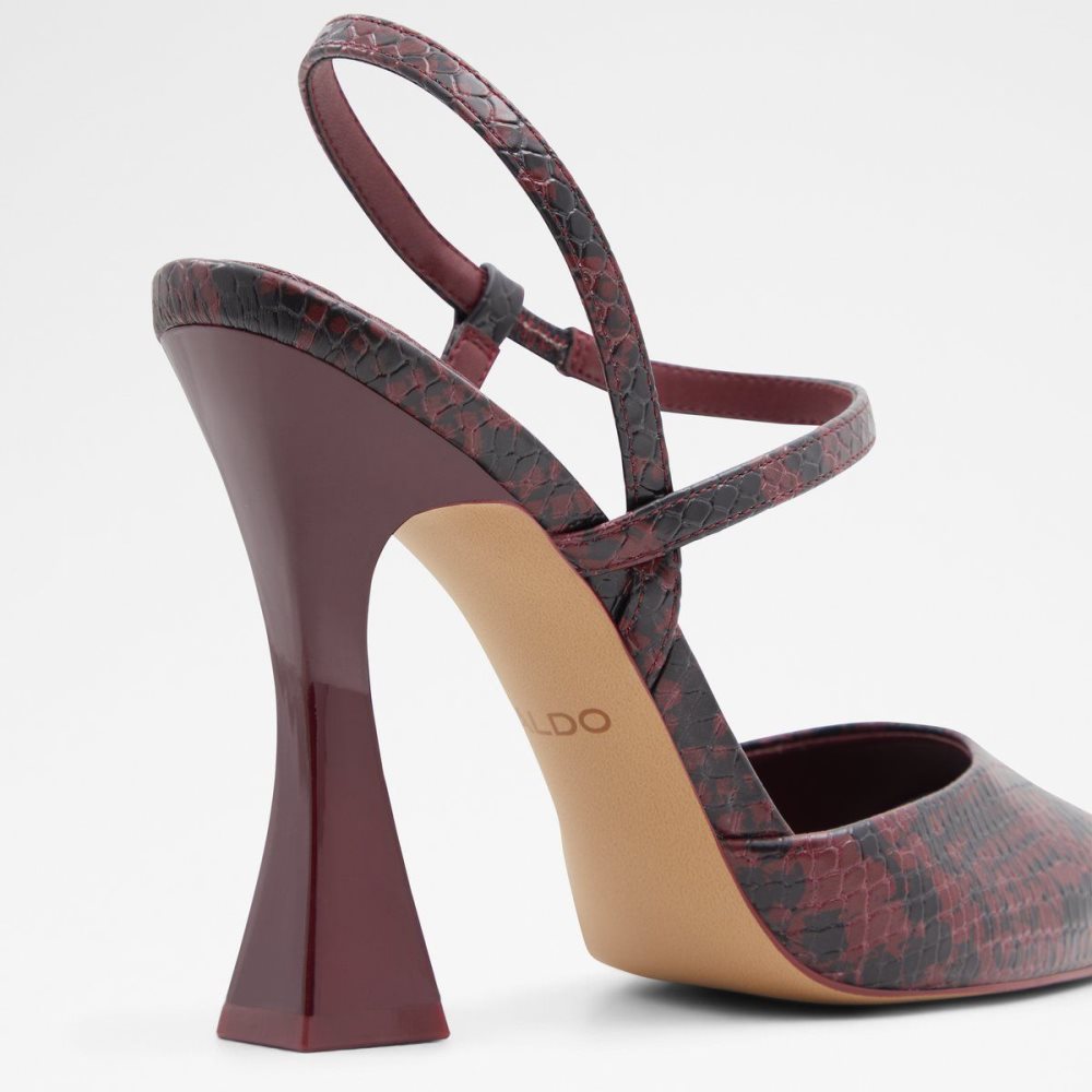Női Aldo Sling back high heel Blokk Sarkú Cipő Lila | 237-LTPWNZ