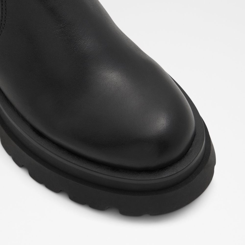 Női Aldo Stompd Chelsea boot - Lug sole Chelsea Csizma Fekete | 948-GQZNTY