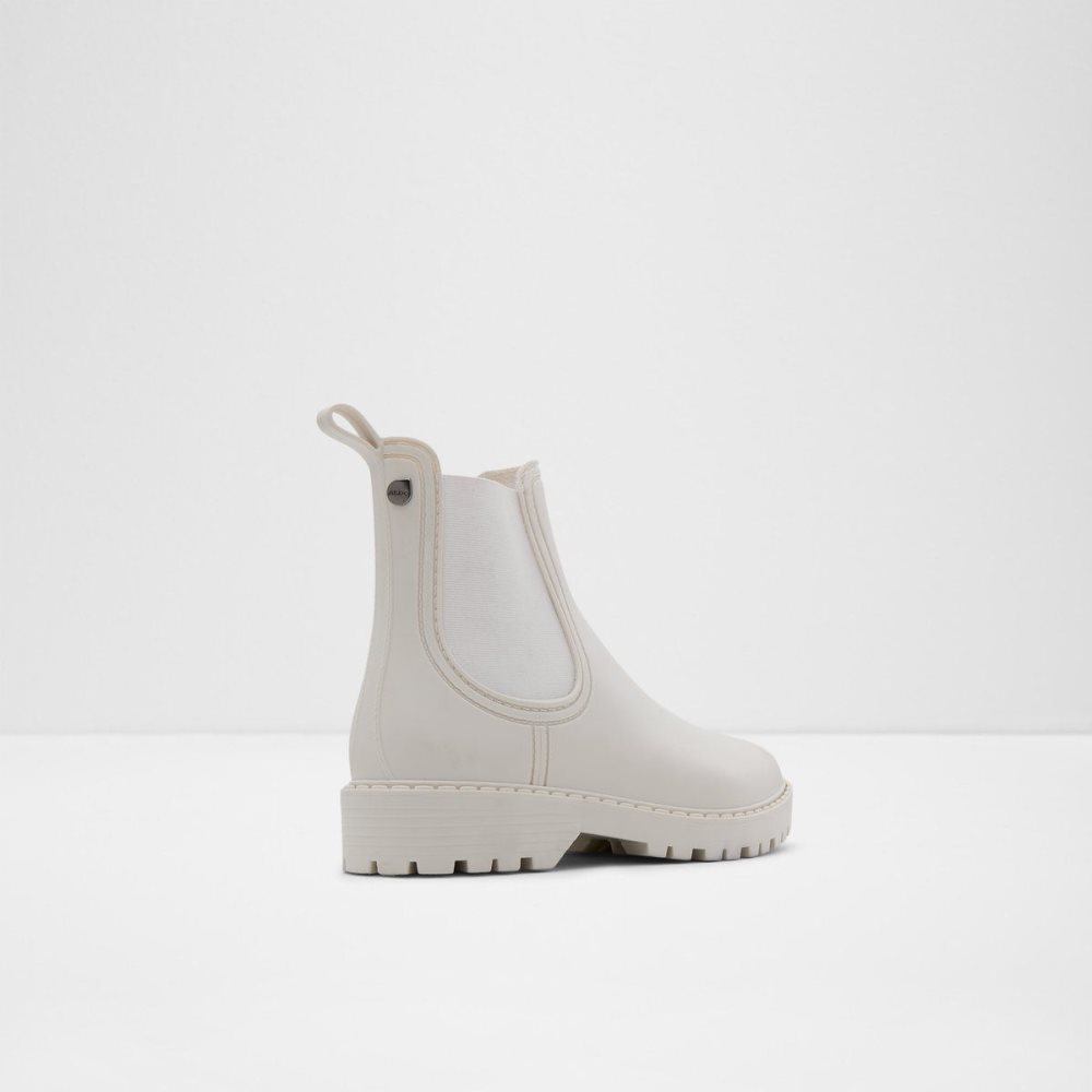 Női Aldo Storm Rain boots Chelsea Csizma Fehér | 946-UIPLON
