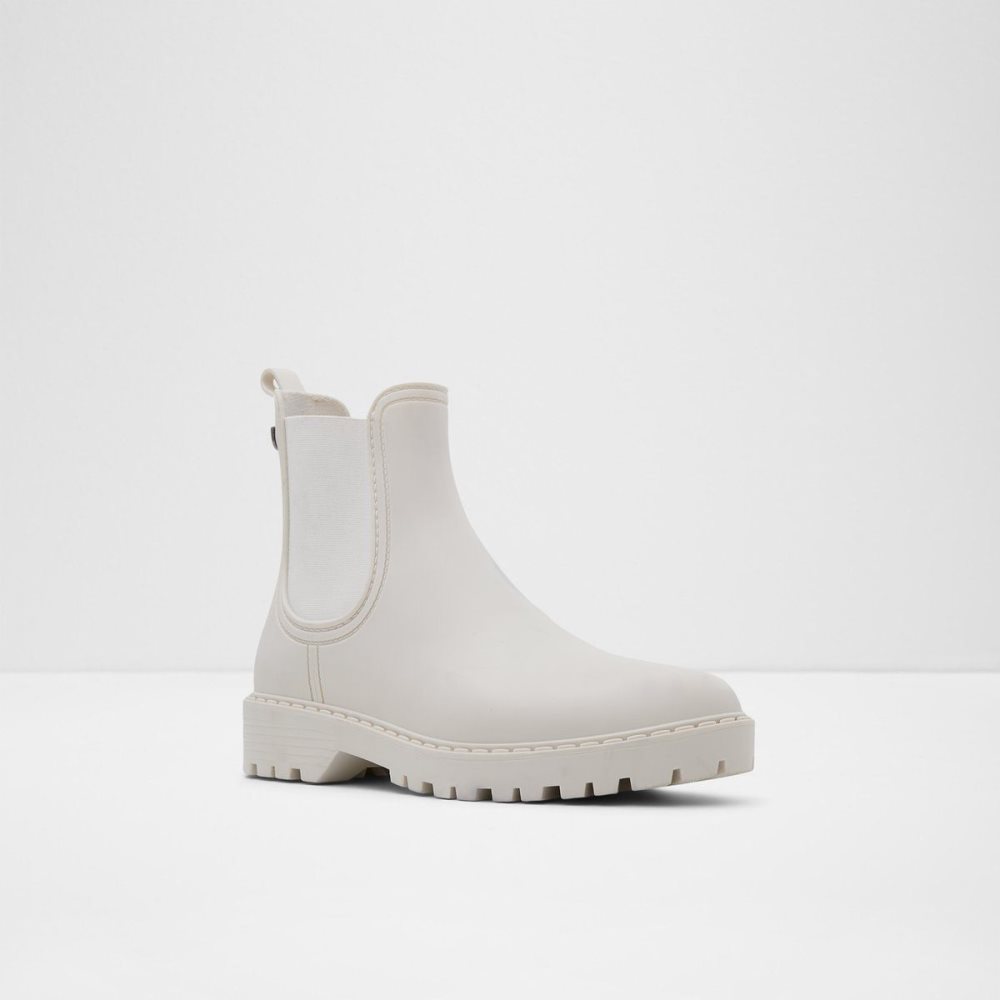 Női Aldo Storm Rain boots Chelsea Csizma Fehér | 946-UIPLON