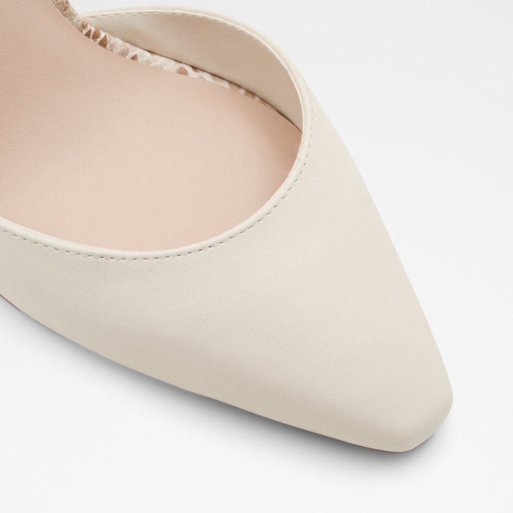 Női Aldo Susan Strappy heeled shoe Blokk Sarkú Cipő Fehér | 230-GQFZXR