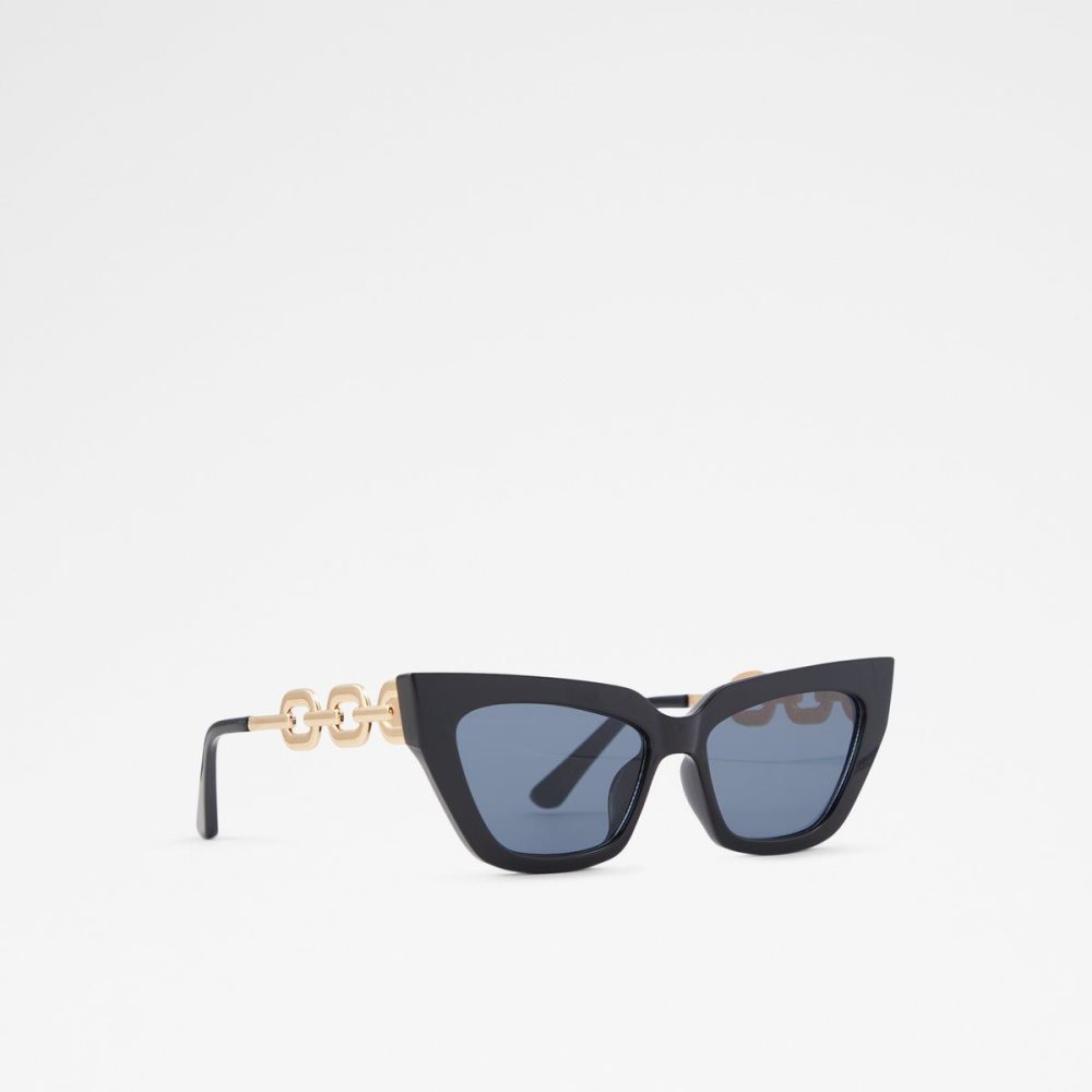 Női Aldo Talabrina Cat eye sunglasses Napszemüveg Fekete Arany | 103-IBFHGU
