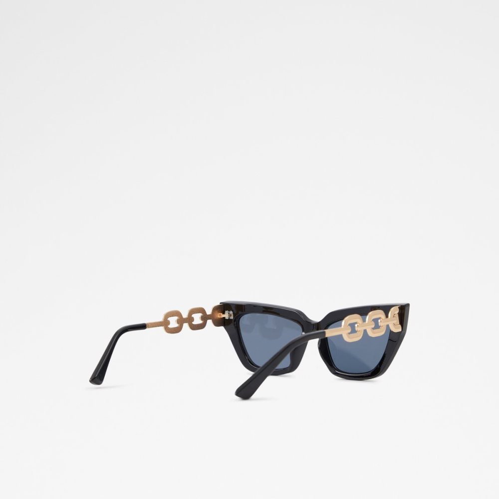 Női Aldo Talabrina Cat eye sunglasses Napszemüveg Fekete Arany | 103-IBFHGU