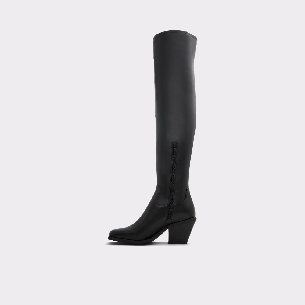 Női Aldo Toro Over-the-knee western boot Csizma Fekete | 472-SYRFVE