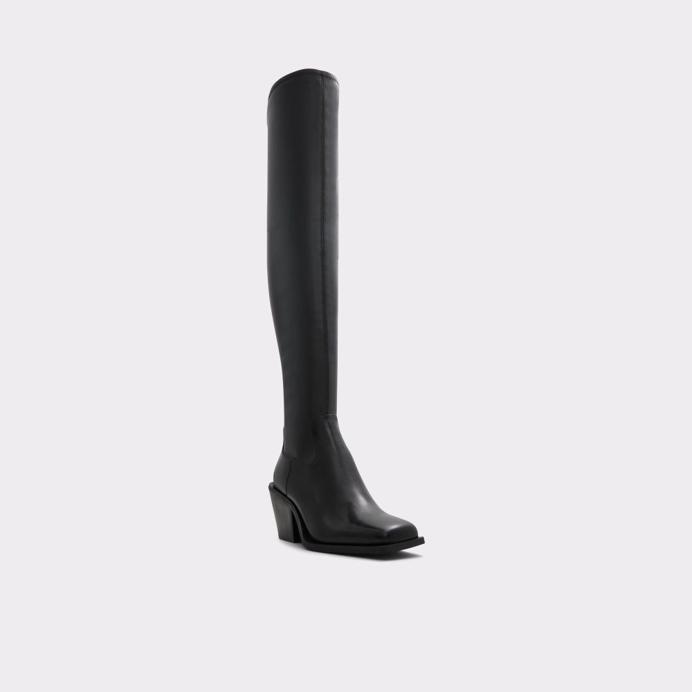 Női Aldo Toro Over-the-knee western boot Csizma Fekete | 472-SYRFVE