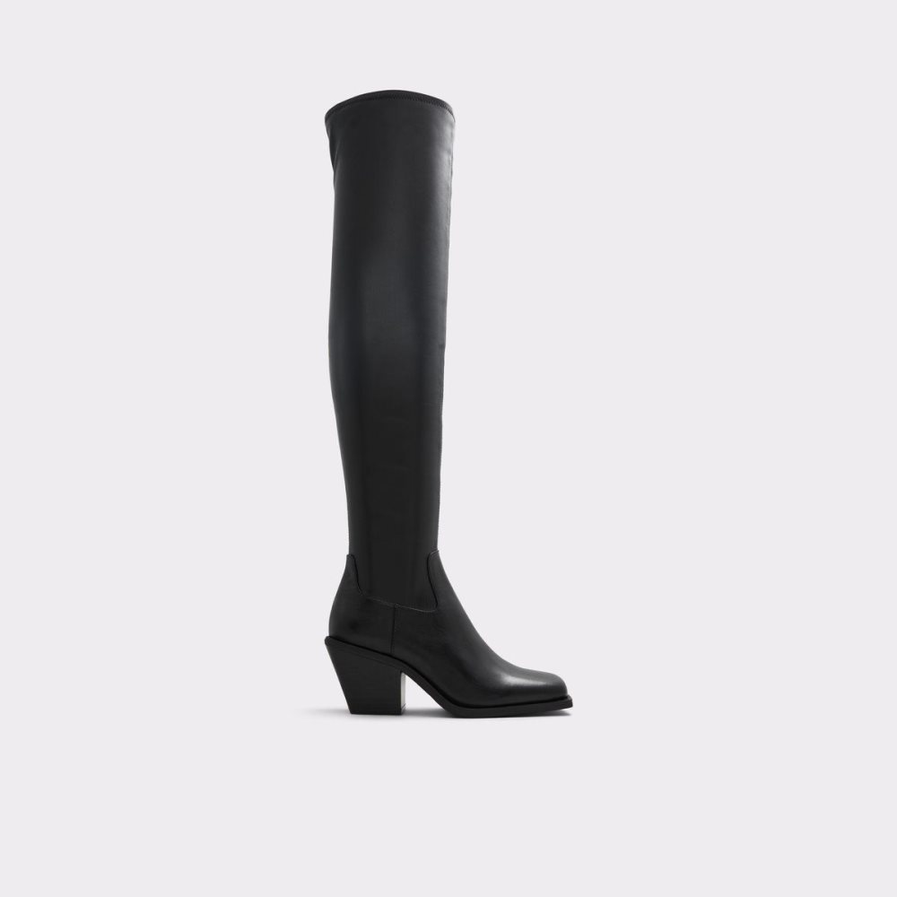 Női Aldo Toro Over-the-knee western boot Csizma Fekete | 472-SYRFVE
