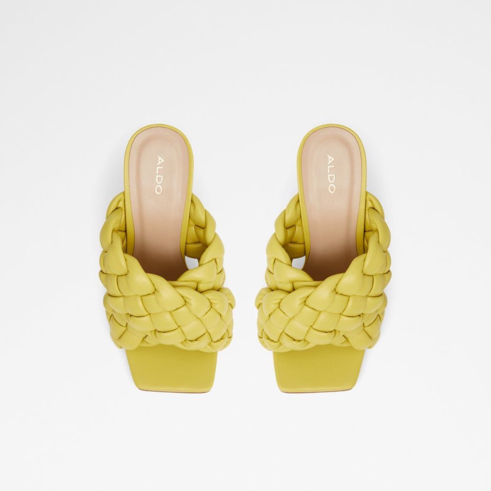 Női Aldo Tressu High heel sandal - Stiletto heel Magassarkú Világos Zöld | 730-KHEYID