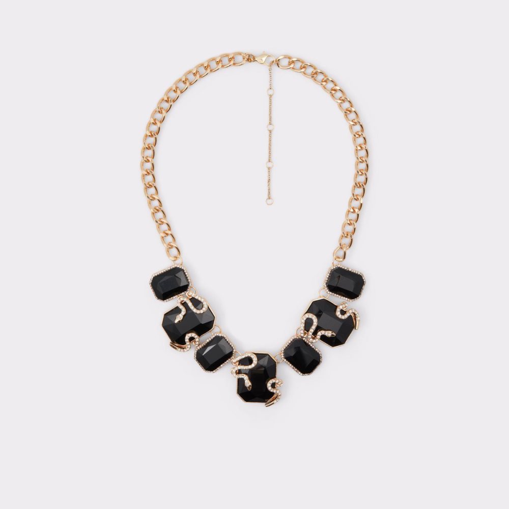 Női Aldo Ulelle Necklace Nyakláncok Fekete Arany | 790-DWRKYP