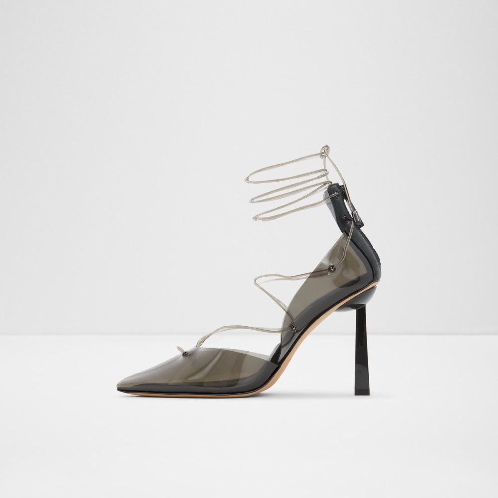 Női Aldo Uniatha Strappy heeled shoe Magassarkú Fekete | 390-RVAUOG