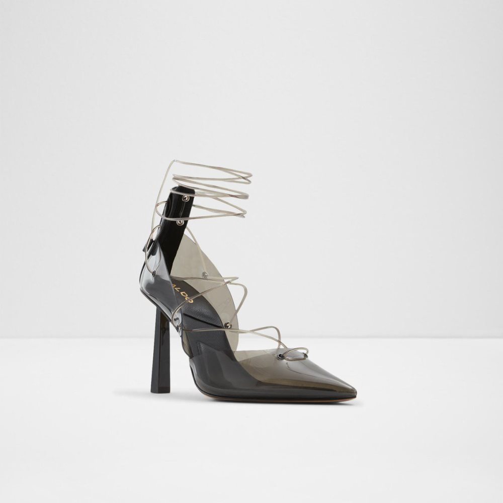 Női Aldo Uniatha Strappy heeled shoe Magassarkú Fekete | 390-RVAUOG