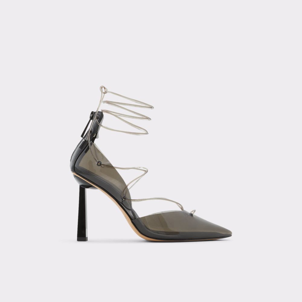 Női Aldo Uniatha Strappy heeled shoe Magassarkú Fekete | 390-RVAUOG