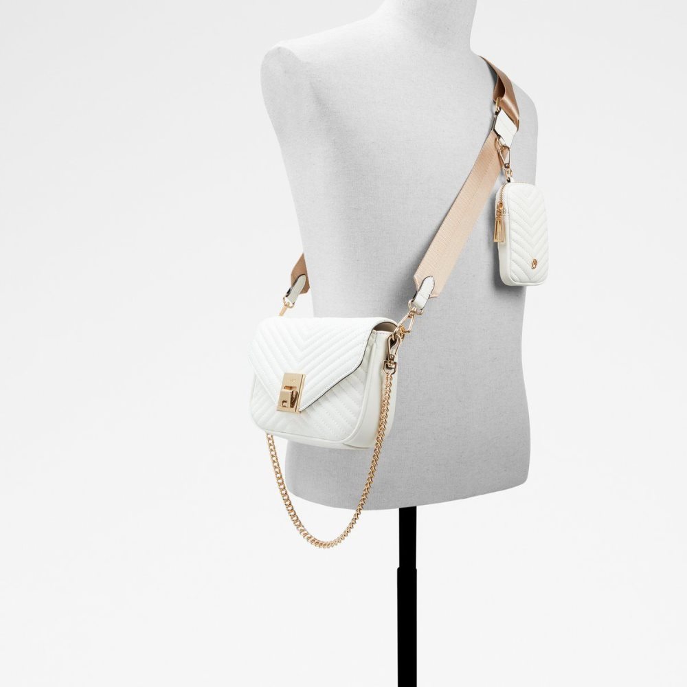 Női Aldo Unilax Crossbody Táska Fehér | 718-NKRMPC