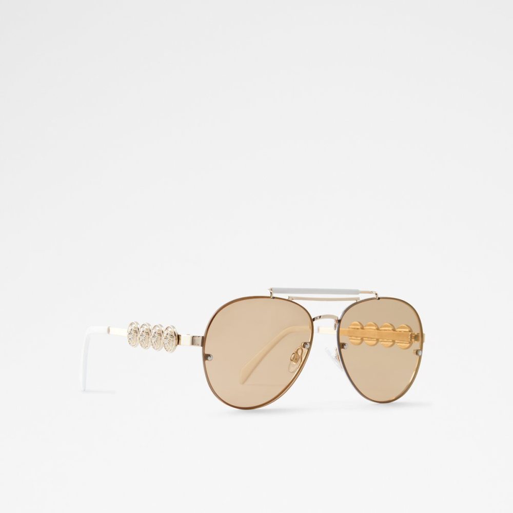 Női Aldo Unoe Square sunglasses Napszemüveg Arany | 563-UTFNJQ