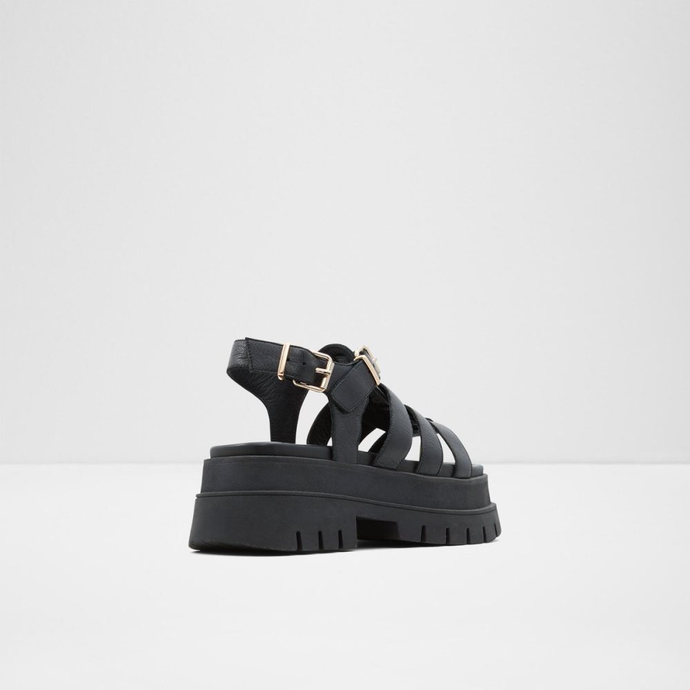 Női Aldo Velma Strappy high heel sandal - Lug sole Szandál Fekete | 358-OCQURS
