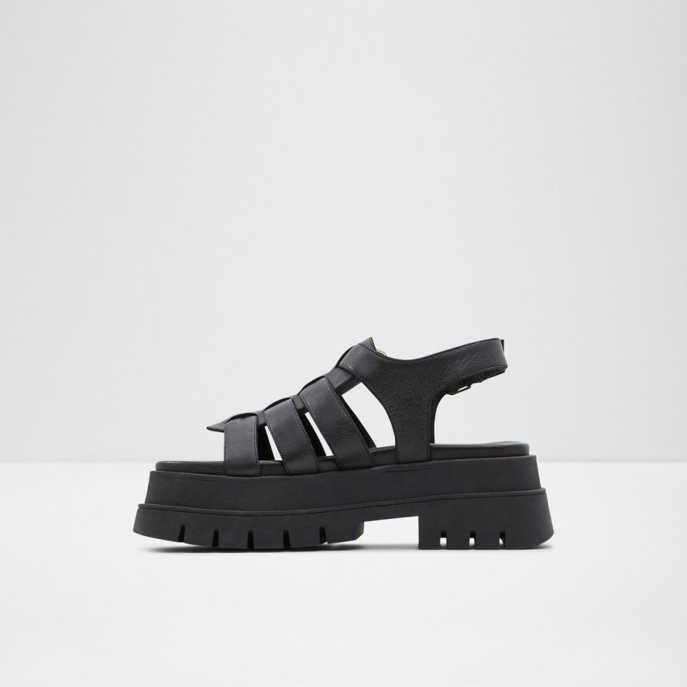 Női Aldo Velma Strappy high heel sandal - Lug sole Szandál Fekete | 358-OCQURS