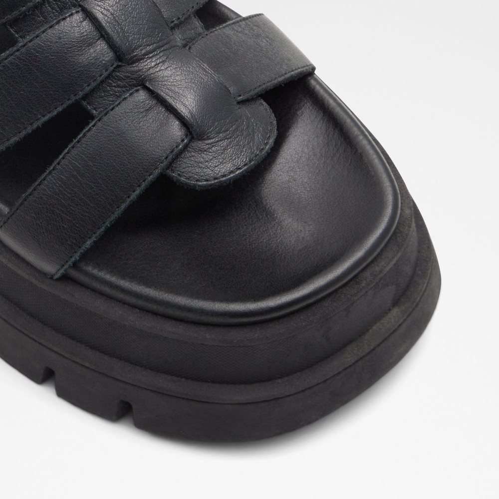 Női Aldo Velma Strappy high heel sandal - Lug sole Szandál Fekete | 358-OCQURS