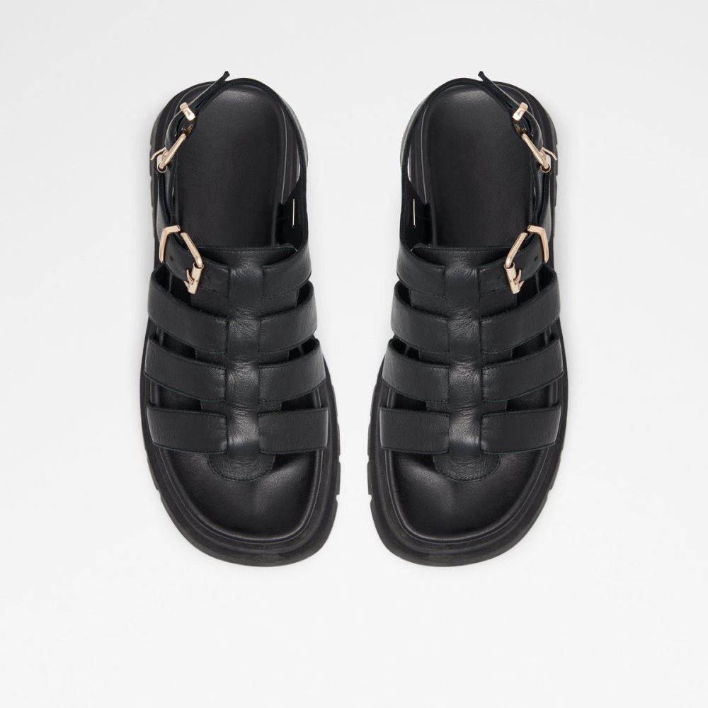 Női Aldo Velma Strappy high heel sandal - Lug sole Szandál Fekete | 358-OCQURS
