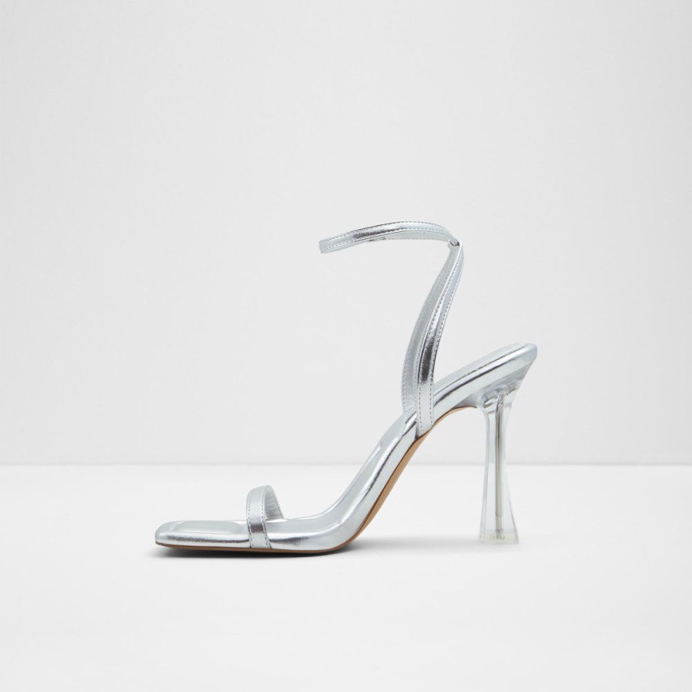 Női Aldo Vivanti Ankle strap heeled sandal Blokk Sarkú Cipő Titán | 179-OWHDIY