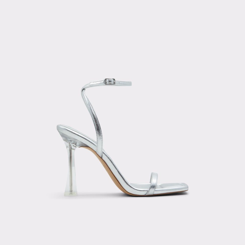 Női Aldo Vivanti Ankle strap heeled sandal Blokk Sarkú Cipő Titán | 179-OWHDIY