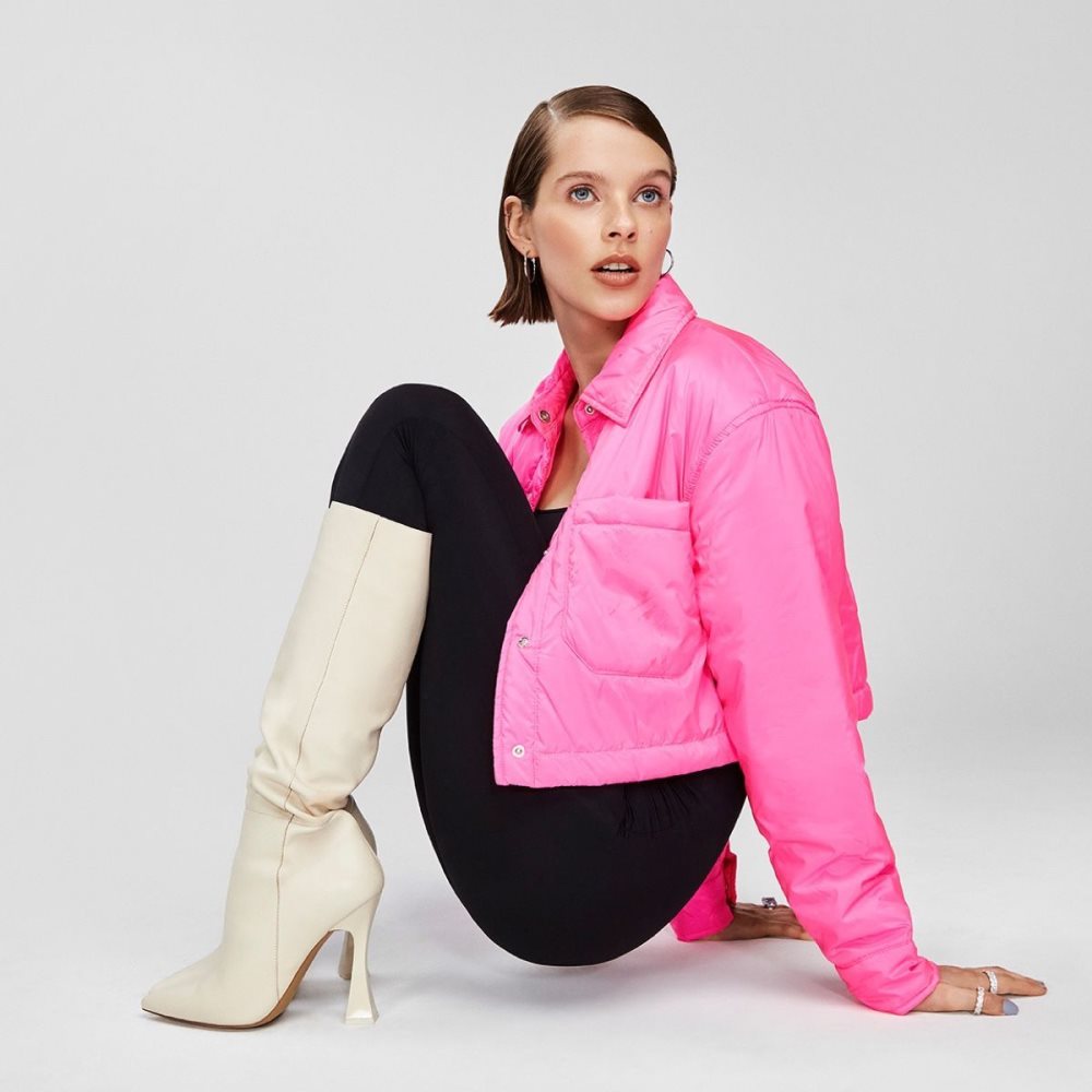 Női Aldo Vonteese Knee-high boot Csizma Fehér | 396-QDZBIR
