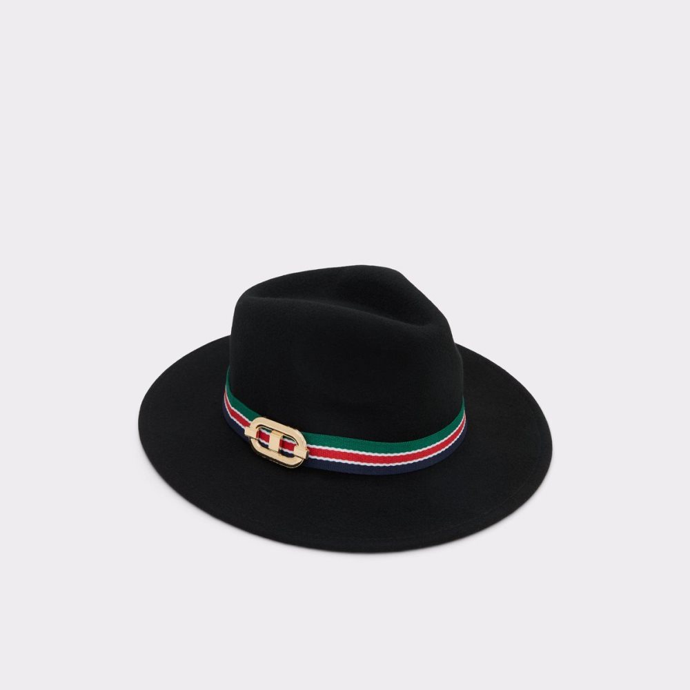 Női Aldo Wendanad Fedora Kalap Fekete Arany | 296-QITCGM