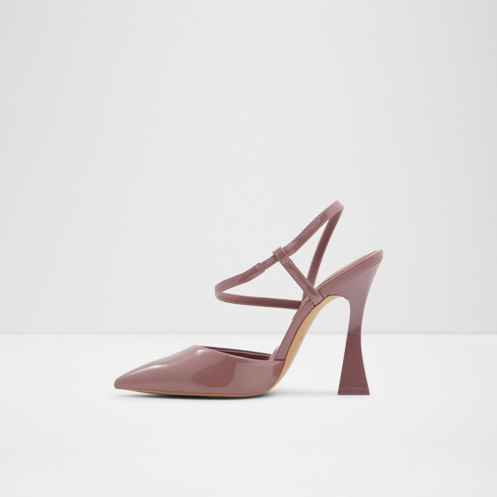 Női Aldo Zaha Sling back high heel Blokk Sarkú Cipő Rózsaszín | 261-FBEUSD