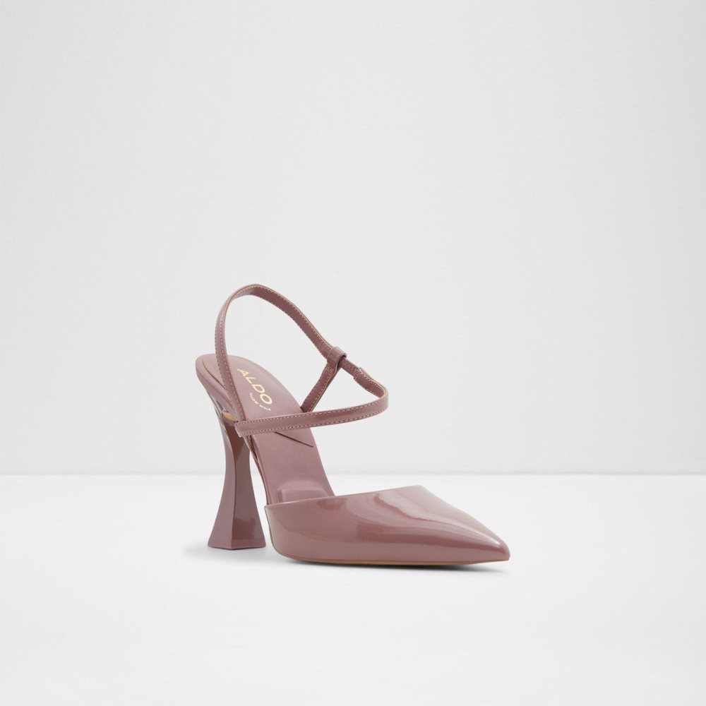 Női Aldo Zaha Sling back high heel Blokk Sarkú Cipő Rózsaszín | 261-FBEUSD