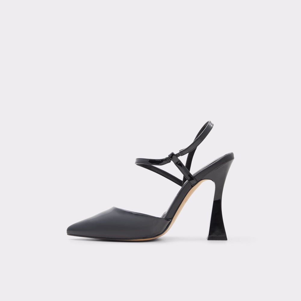Női Aldo Zaha Sling back high heel Magassarkú Fekete | 135-WSJYQK