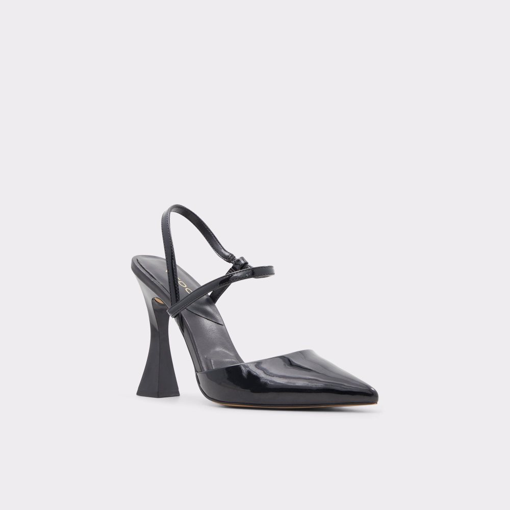 Női Aldo Zaha Sling back high heel Magassarkú Fekete | 135-WSJYQK