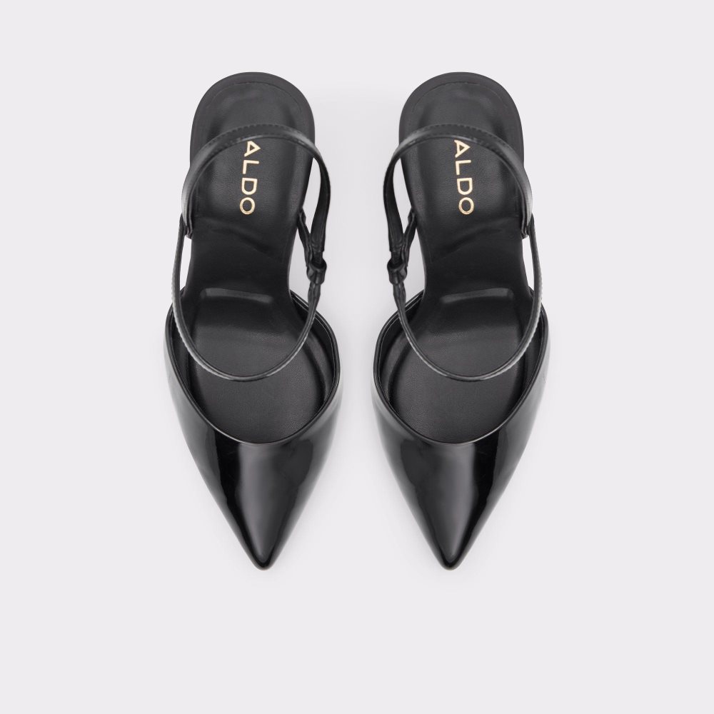 Női Aldo Zaha Sling back high heel Magassarkú Fekete | 135-WSJYQK