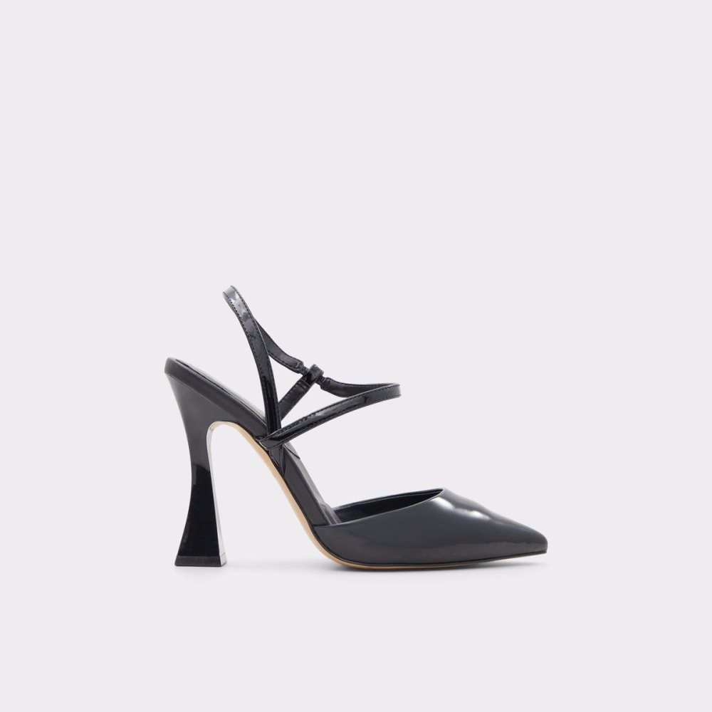 Női Aldo Zaha Sling back high heel Magassarkú Fekete | 135-WSJYQK