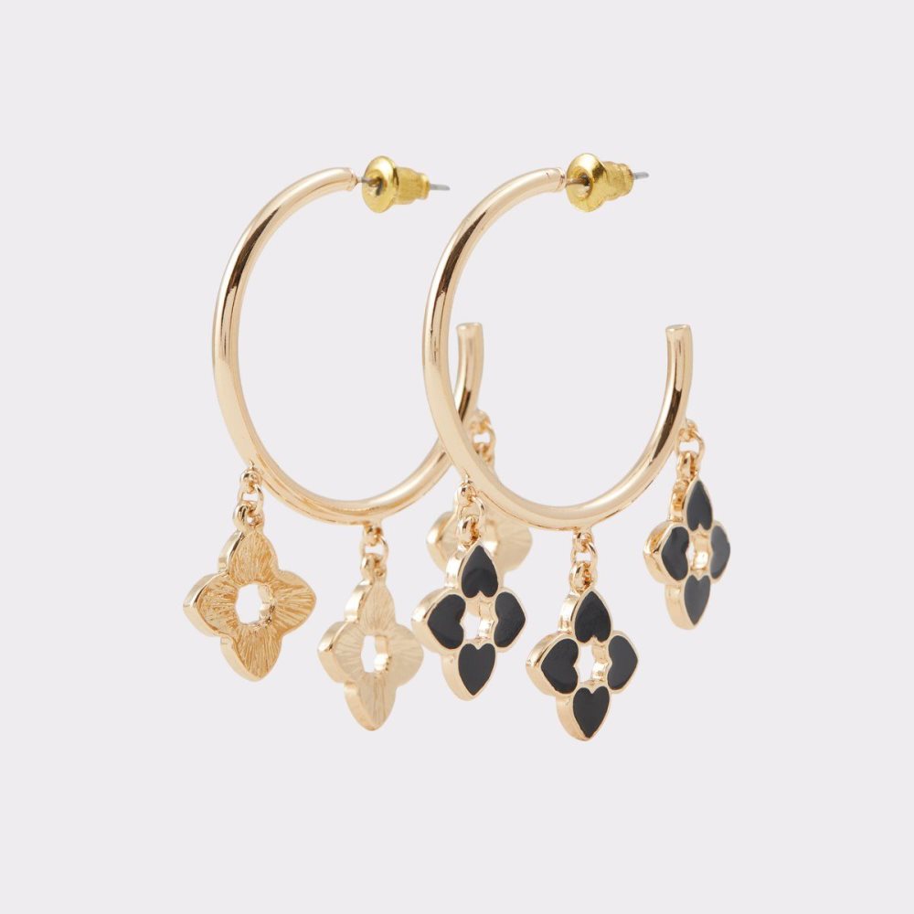 Női Aldo Zaligan Earrings Ékszerek Fekete Arany | 415-QODMGP